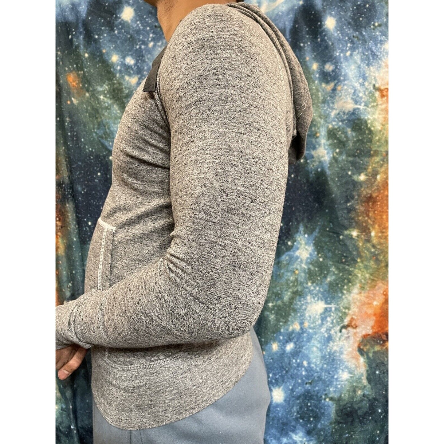 Men’s Nike Medium Full Zip Gray Stanford Hoodie
