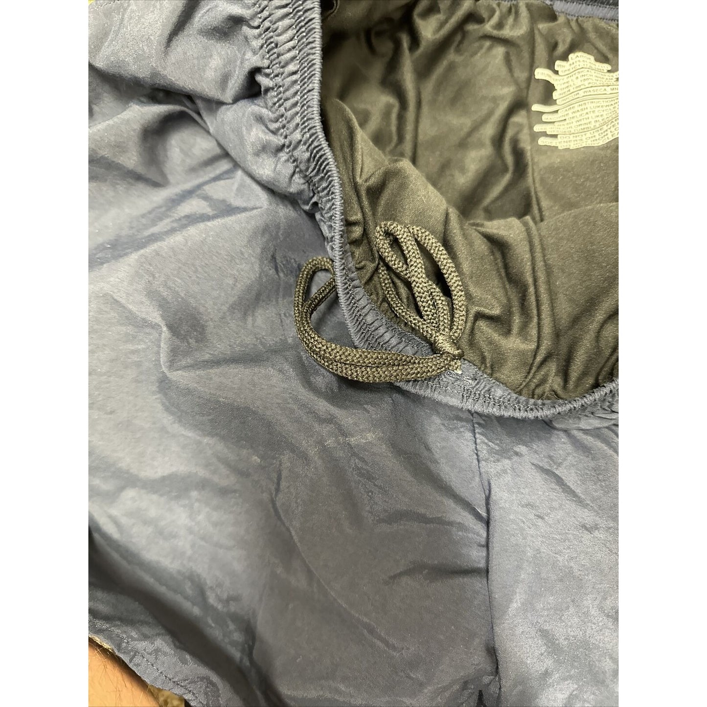 Men’s Large Navy Physical Fitness Uniform Blue Shorts Trunks