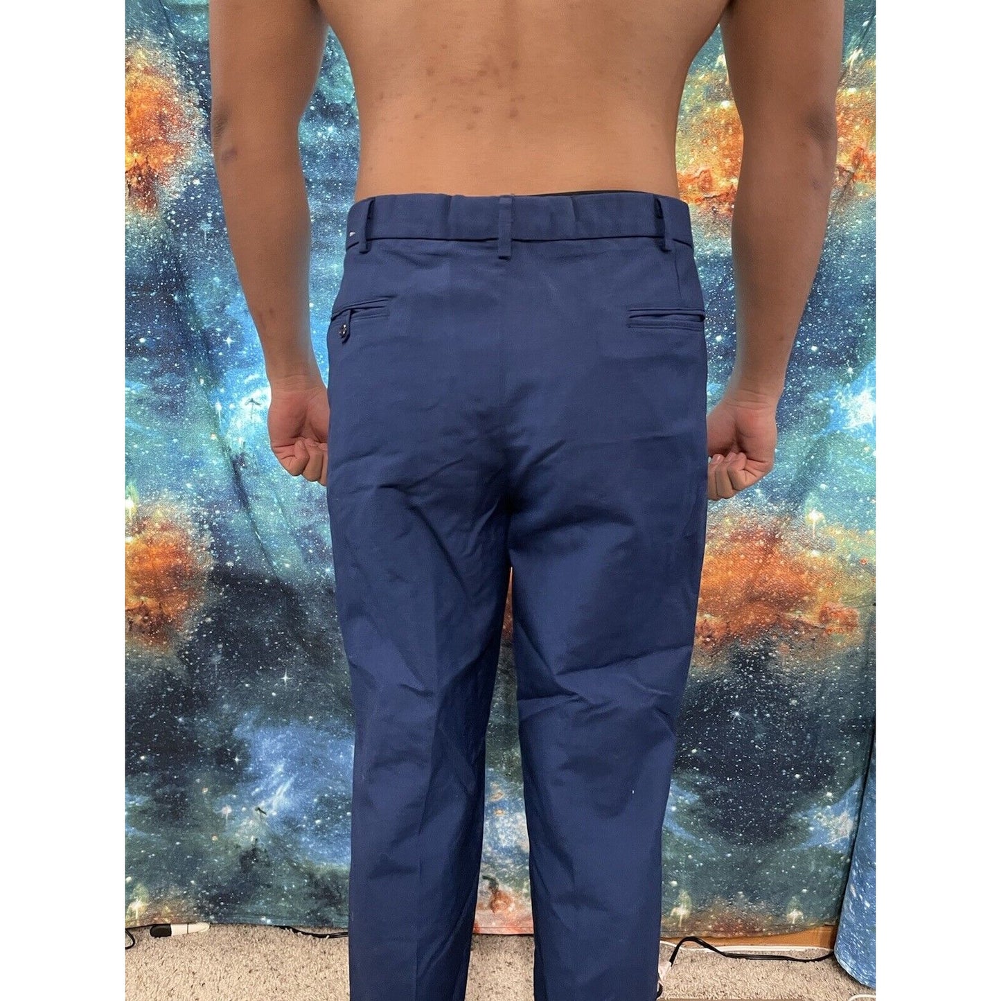 Men’s Air Force USAFA cadet 36L  trousers pants poly wool ~31” Inseam Civil Air