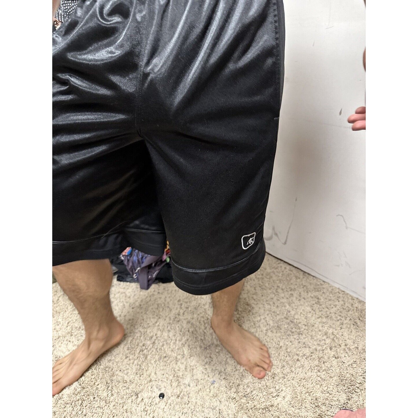 Men’s Black And1 Small Athletic Shorts With Pockets