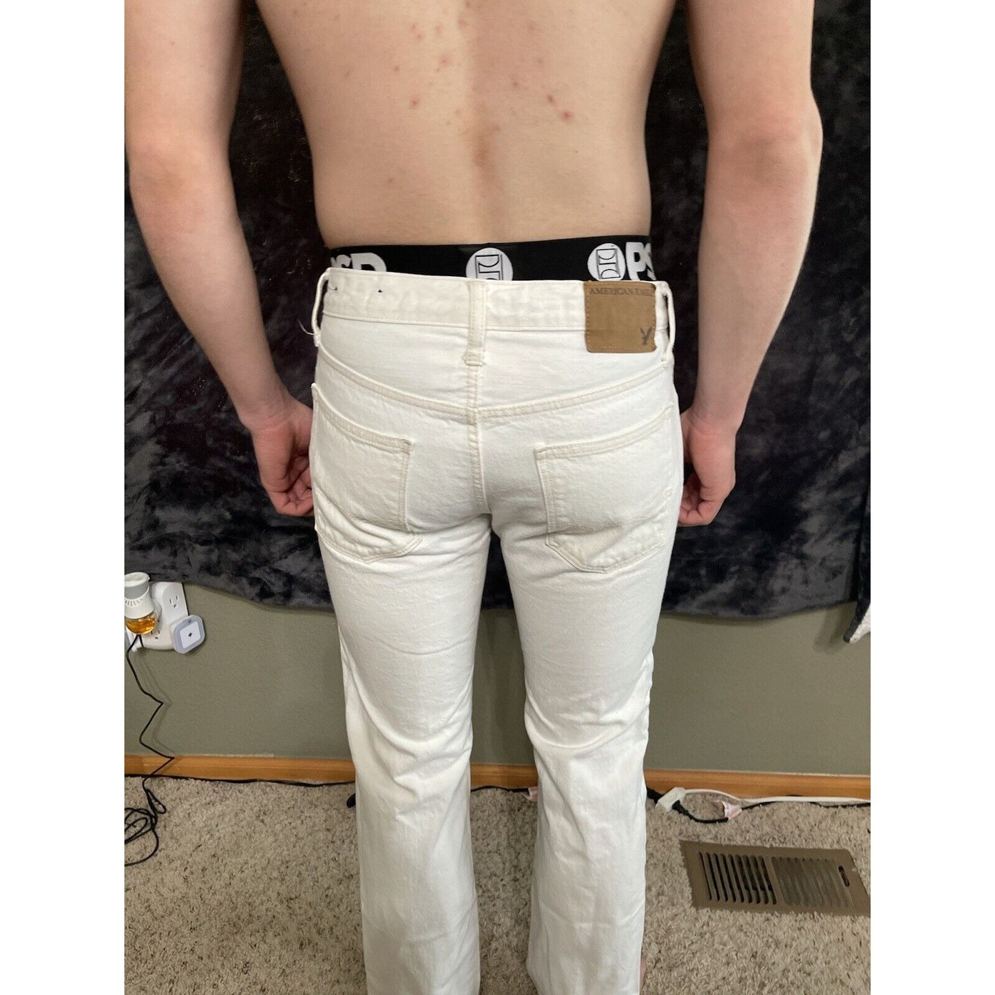 Men’s American Eagle Straight White Jeans 29x30