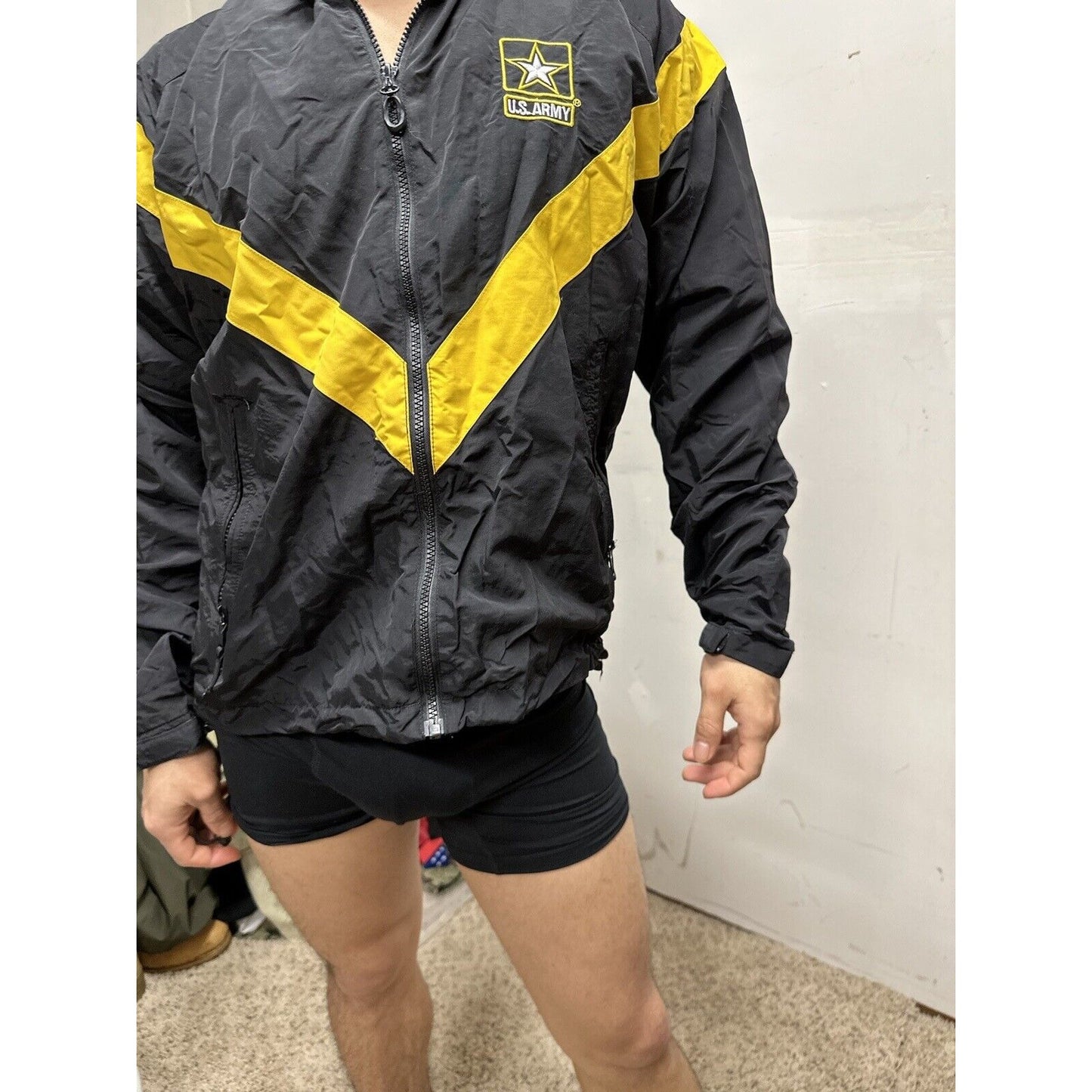 Men’s Army Jacket Apfu Small Regular Black Uniform Pt
