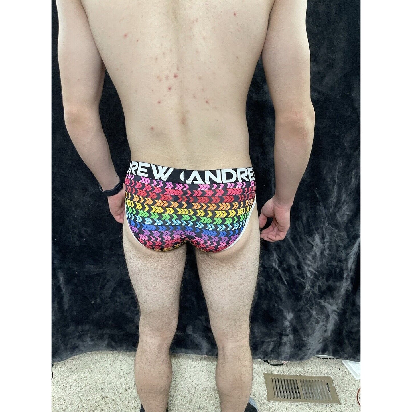 Andrew Christian Pride Arrows Brief w/ Almost Naked Mens Medium