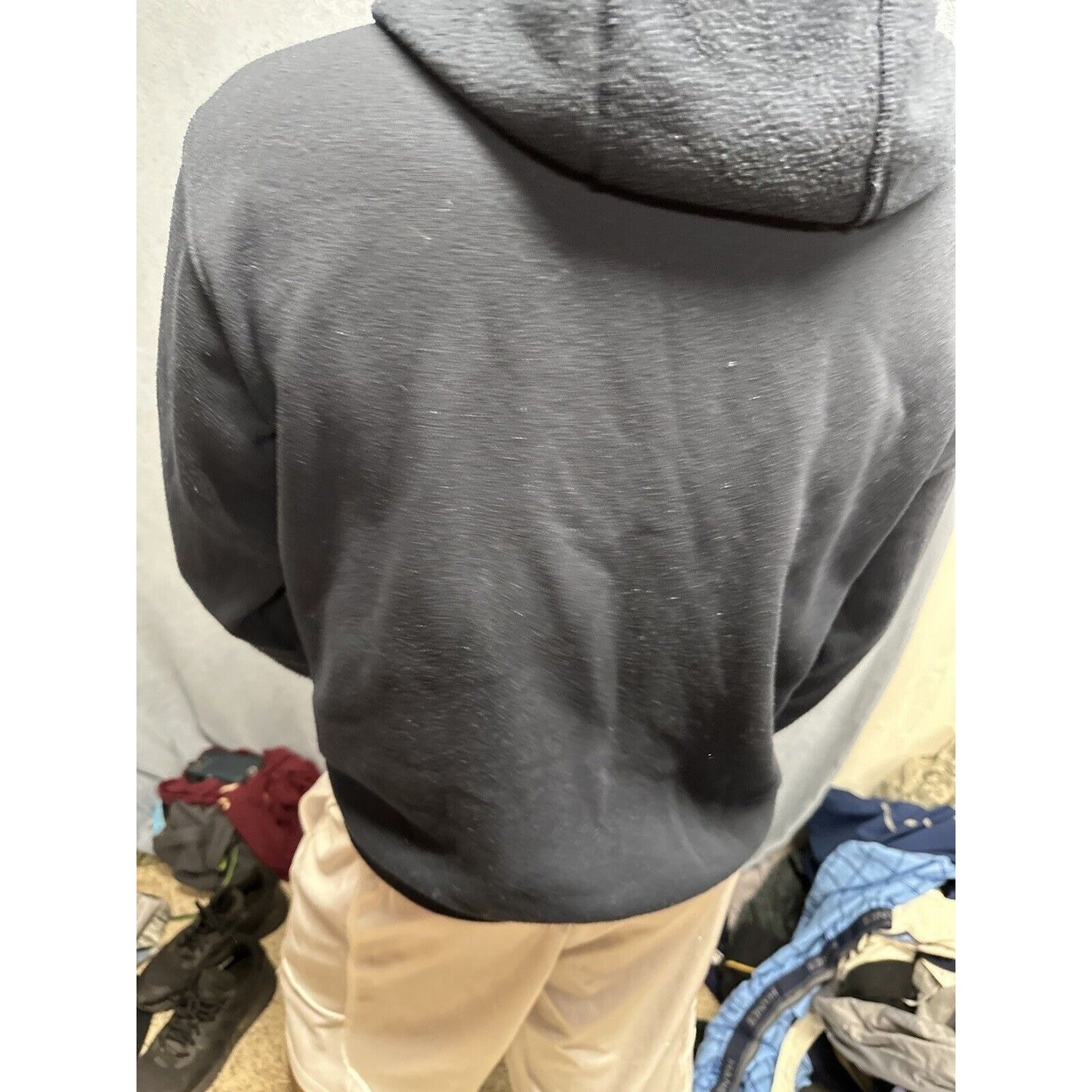 Men’s Dark Blue Full Zip Hoodie Las Vegas Medium DC Classic Polyester