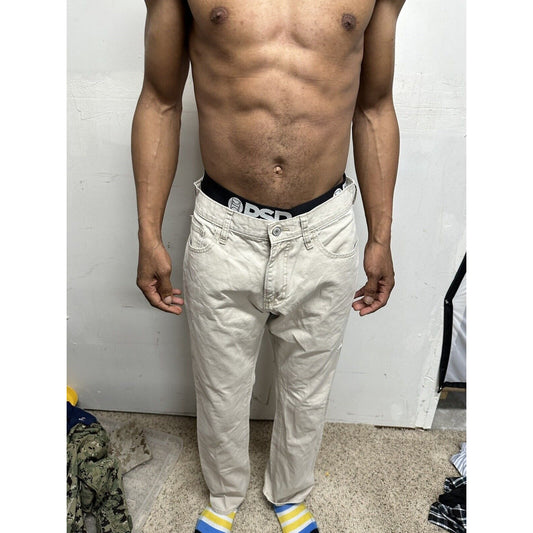 Men’s Cream / Beige Old Navy Pants 33 X 34