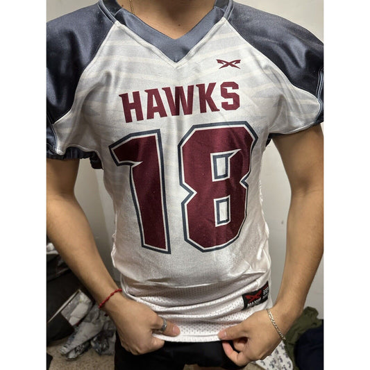 Men’s Maxim Athletic Football Jersey Hawks Number 18
