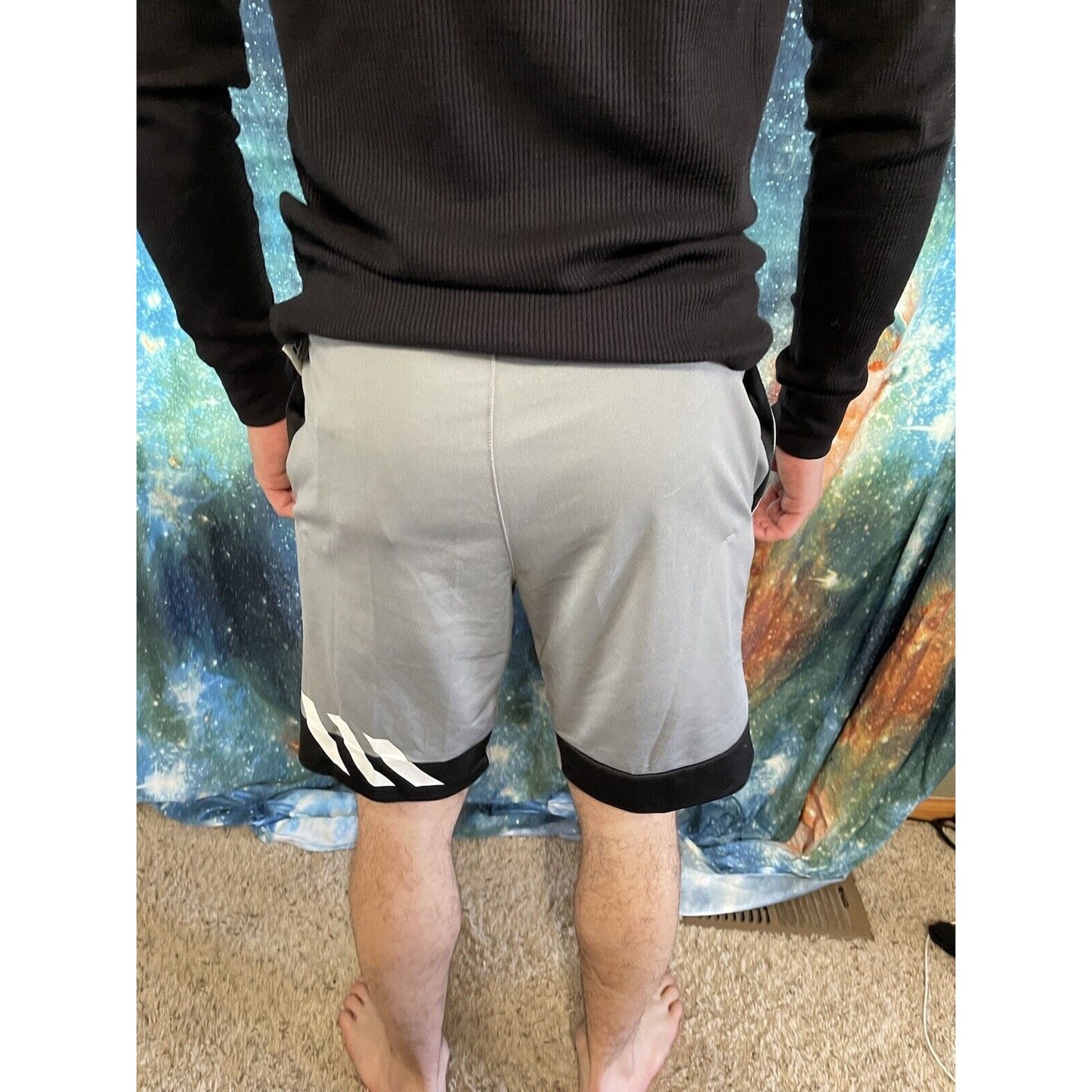 Men’s c365 basketball grey three small shorts Adidas