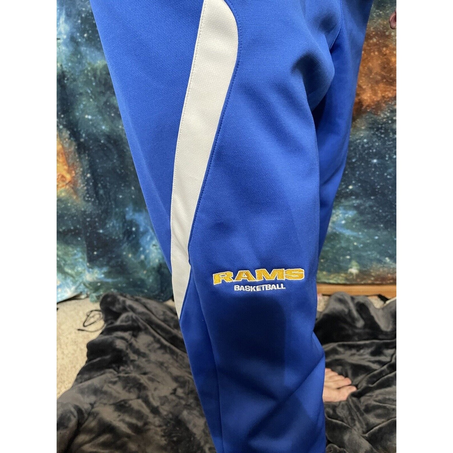 Men’s Nike Blue Large Rams Basketball Workout Pants