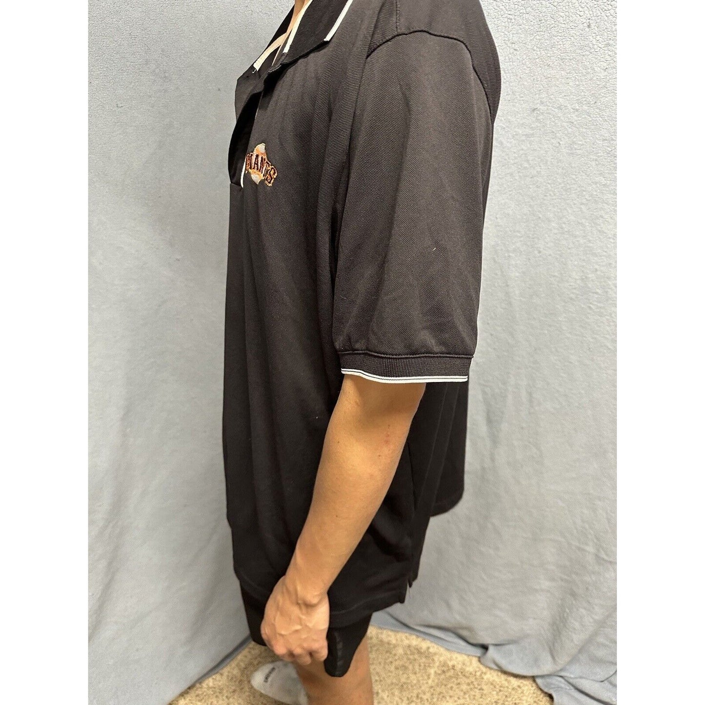Men’s Black Antigua XXL San Francisco Giants Baseball Polo Shirt