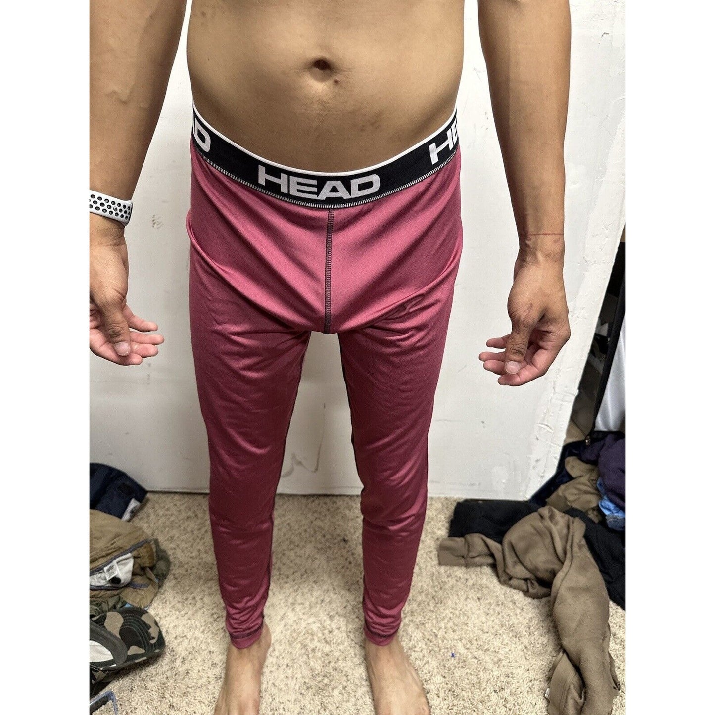 Men’s Large Head Pink Base Layer Pants