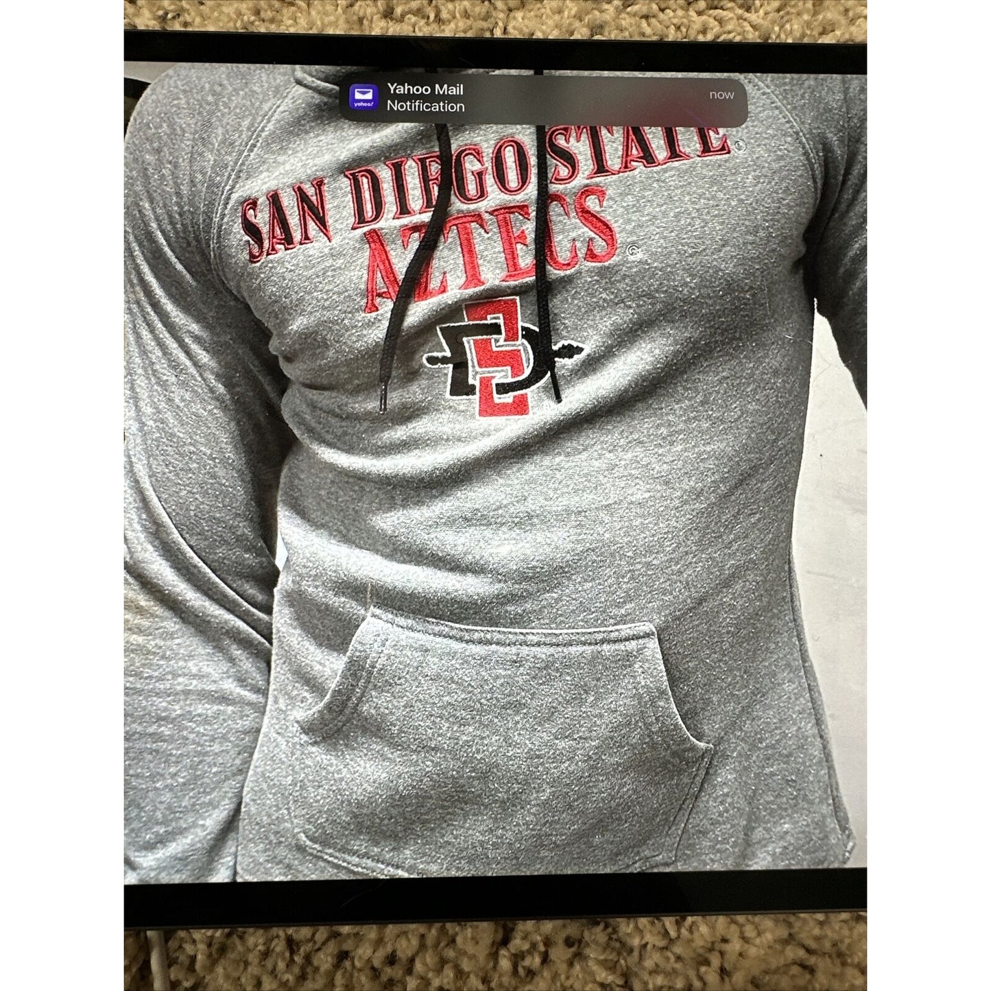 Men’s Small Colosseum Gray San Diego State Aztecs Large Neck Style