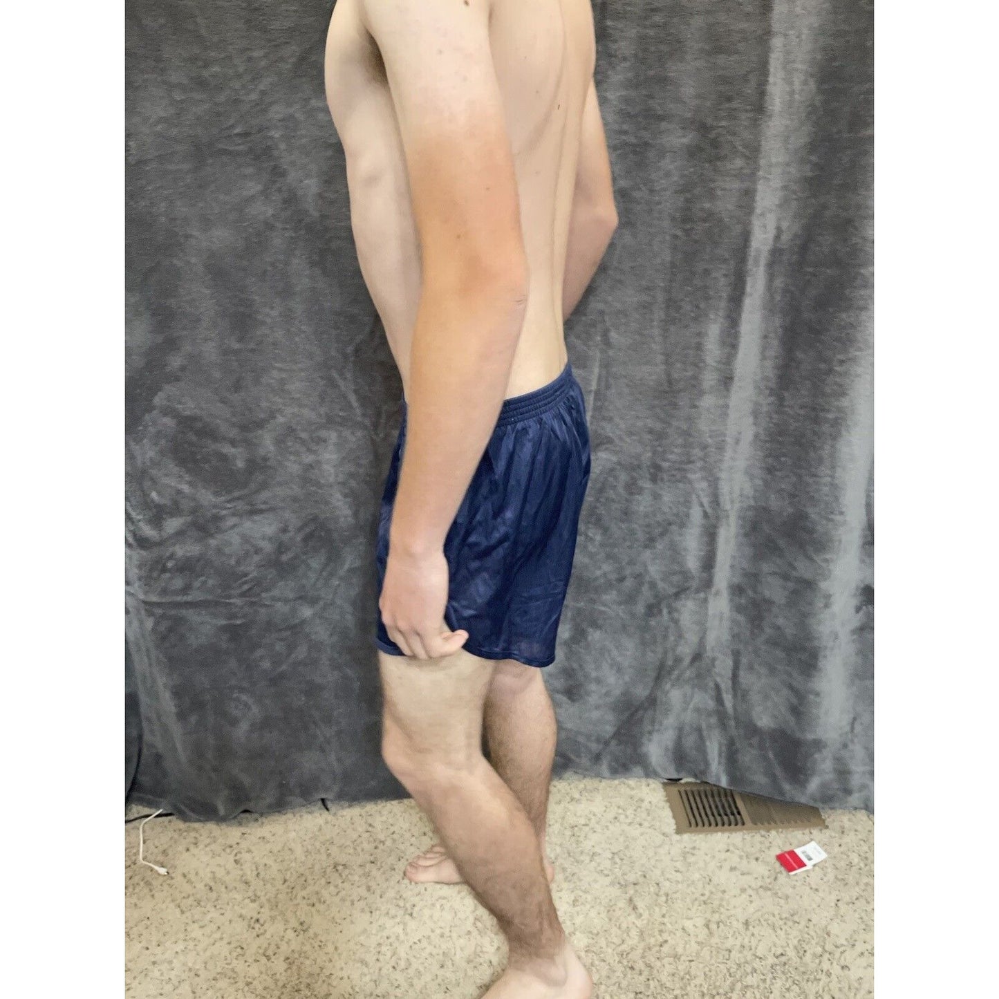 men's soffe ranger panties athletic shorts navy blue large