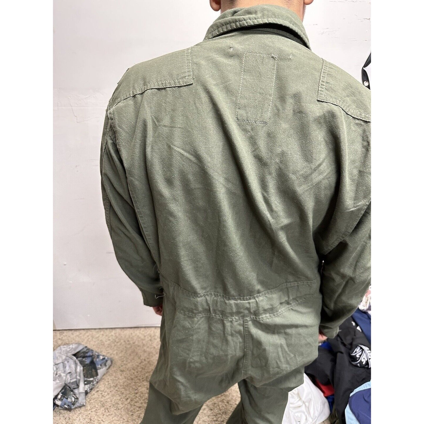 Men’s 42R Summer Fire Resistant USAF Military Uniform Flight Suit Major Rank