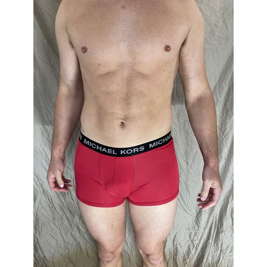 men's michael kors stretch factor pride boxer briefs red small
