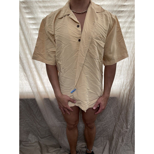 men's peach joe marlin original outfitters large button up shirt