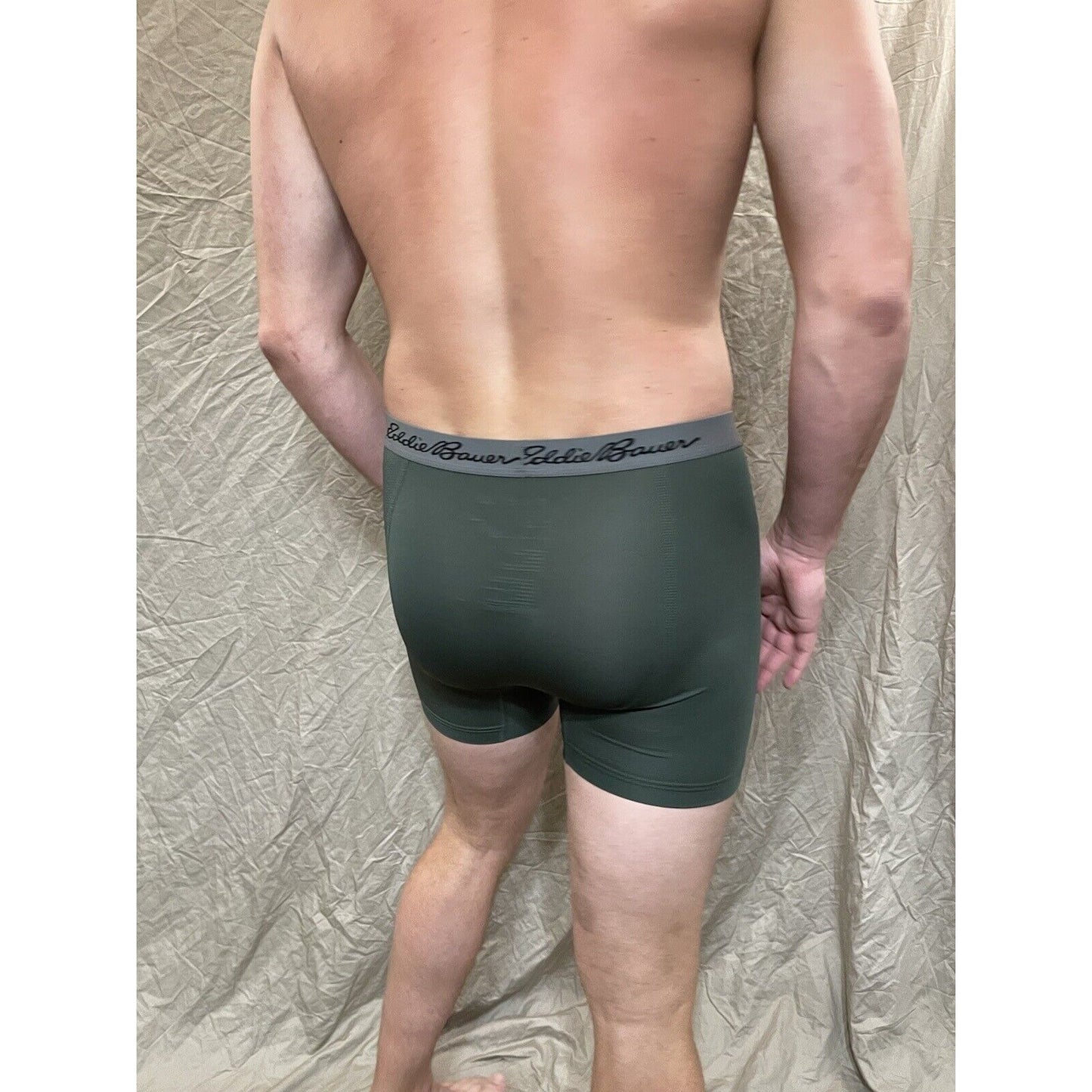 men's eddie bauer dark green medium boxer brief