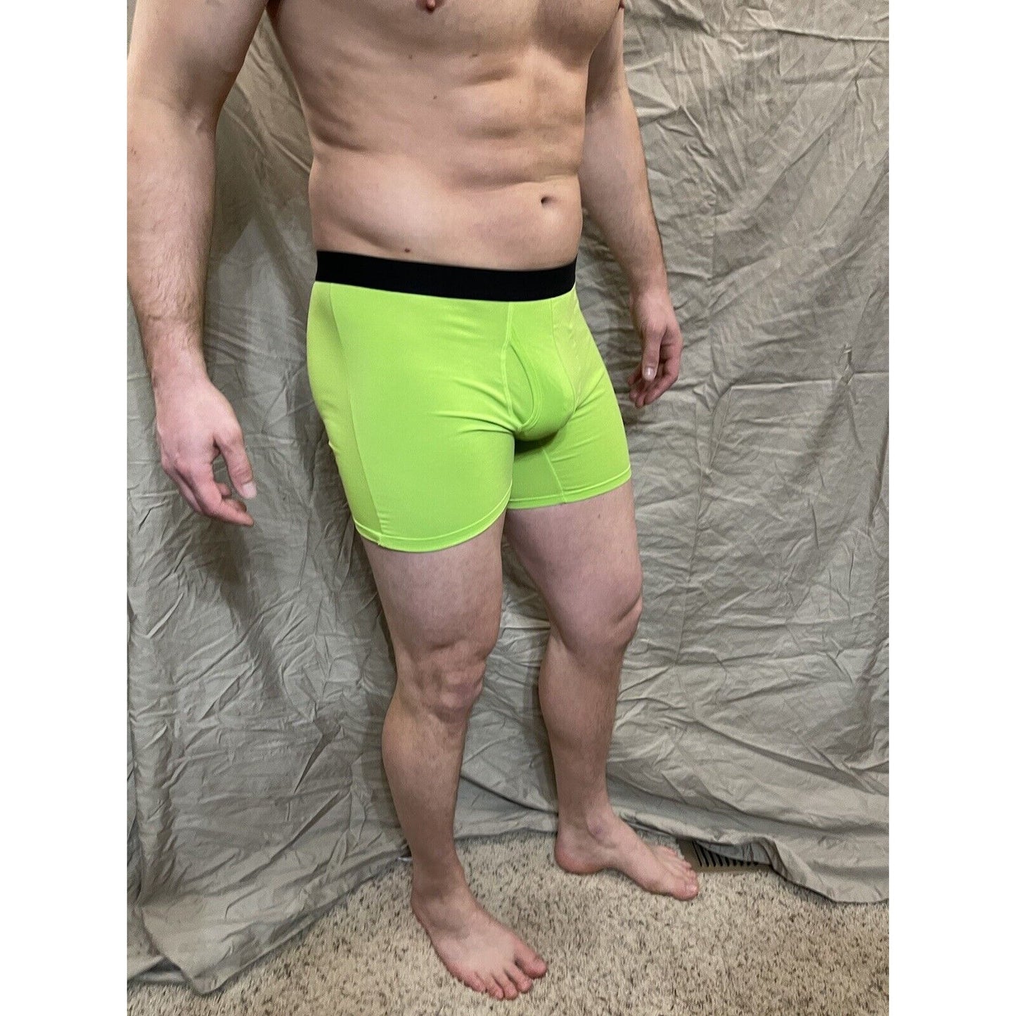 men's neon green inersy weekly medium boxer briefs