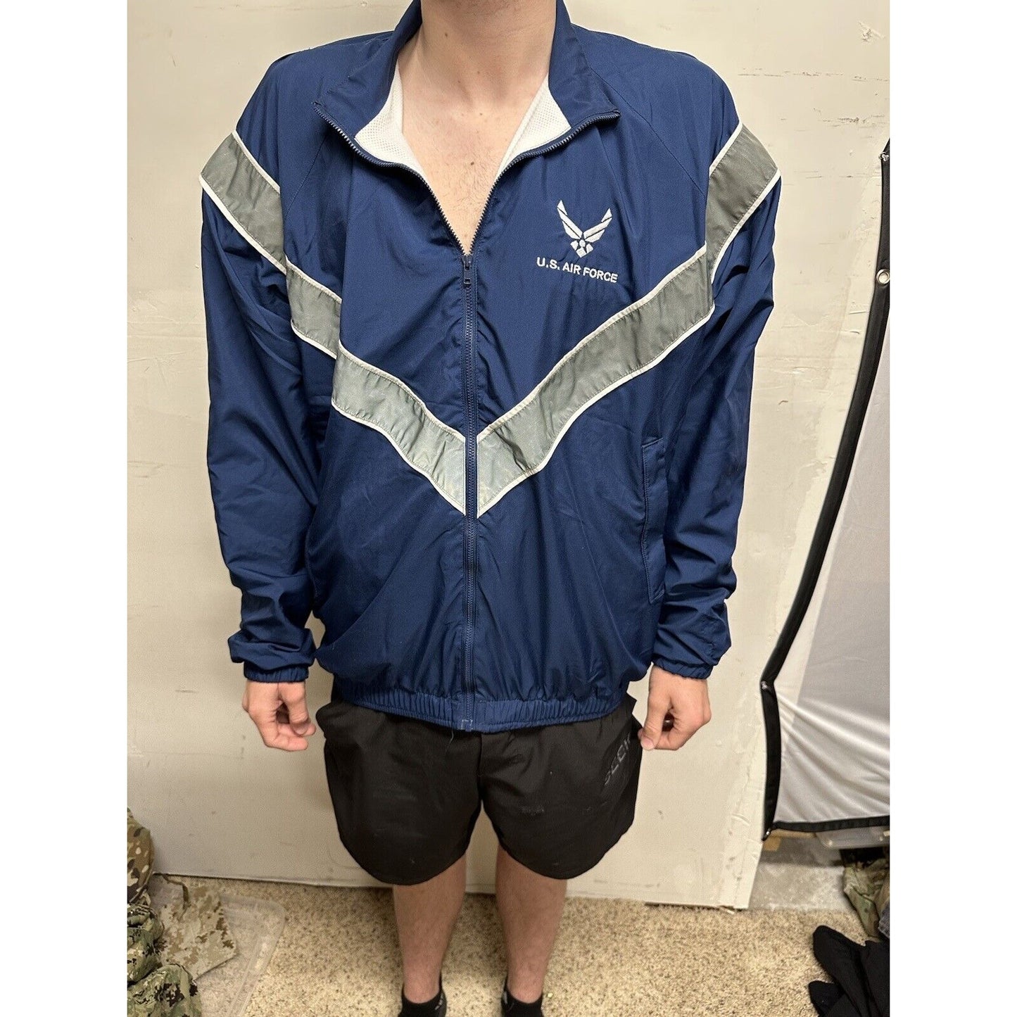 Men’s Medium Long Us Air Force Improved Pt Uniform Top Jacket Full Zip