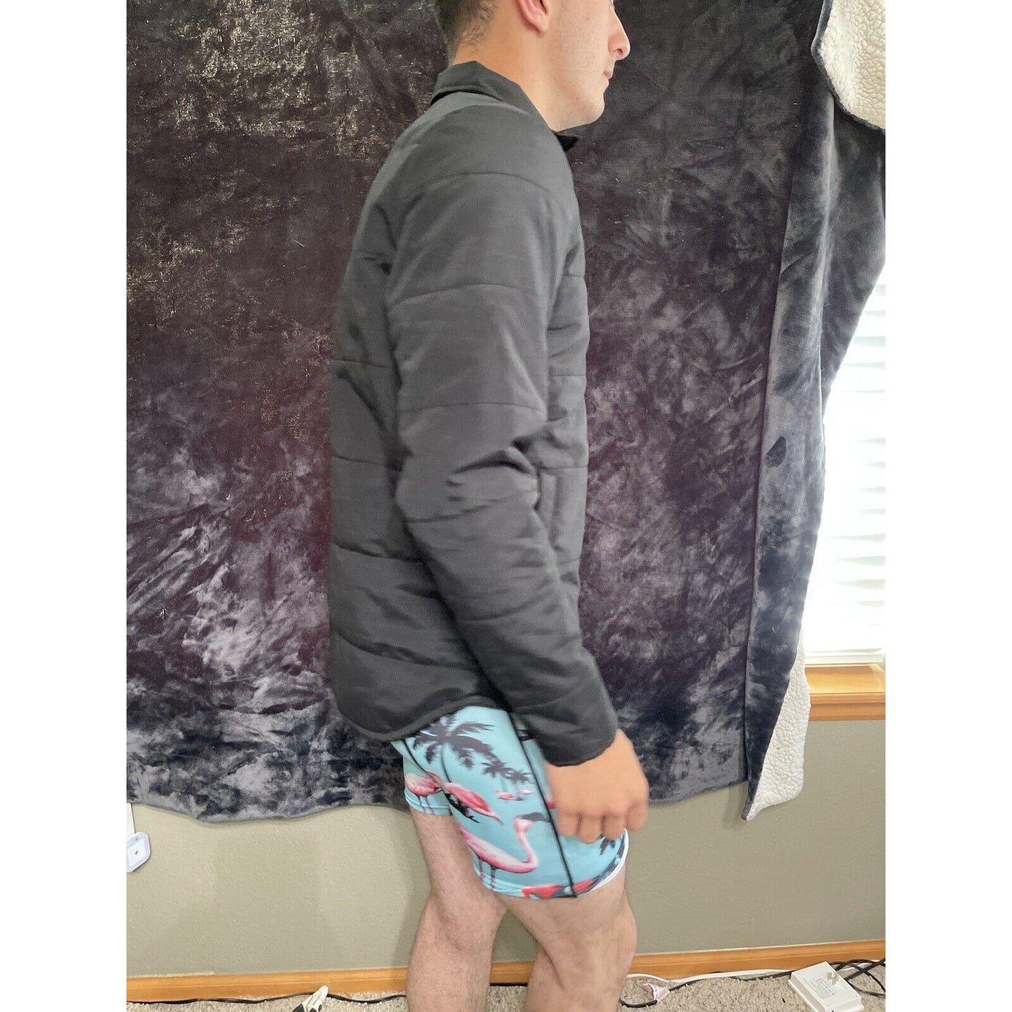 Men’s Small Old Navy Black Snap up Jacket