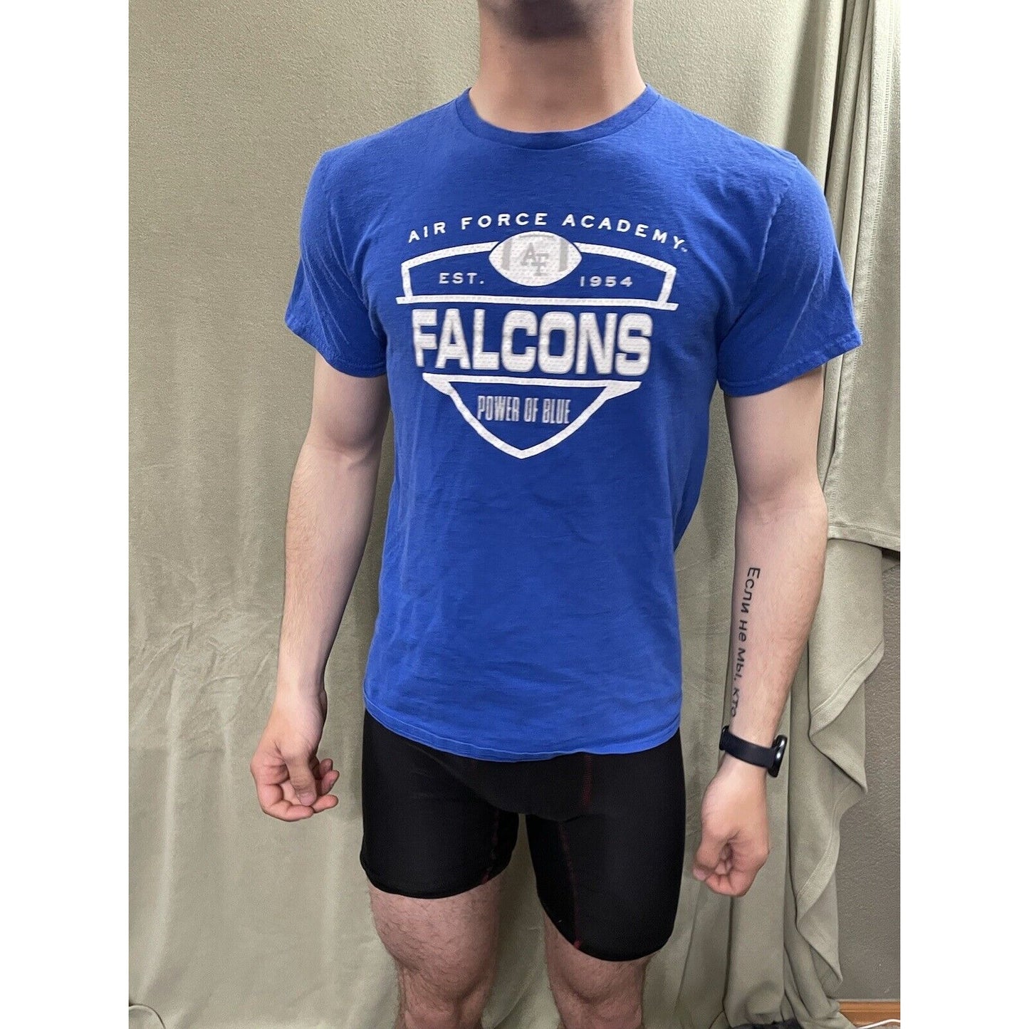 Men’s Air Force Academy Falcons Football T-shirt Medium Power Of Blue
