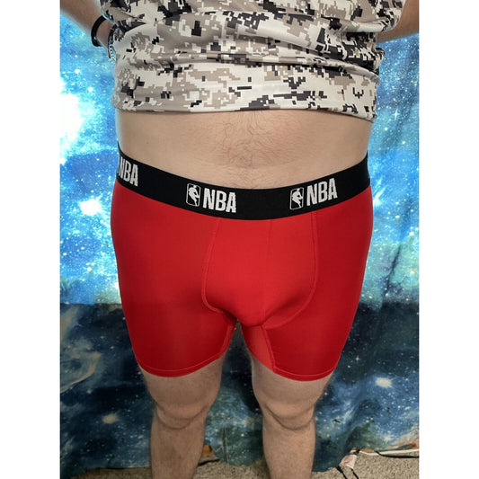 Men's NBA Small Red Compression Shorts