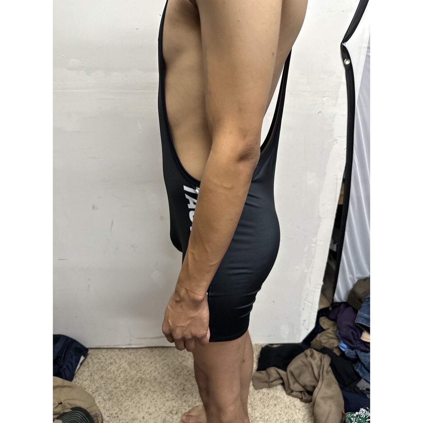 Men’s Tauwell Size Medium Wrestling Singlet Black
