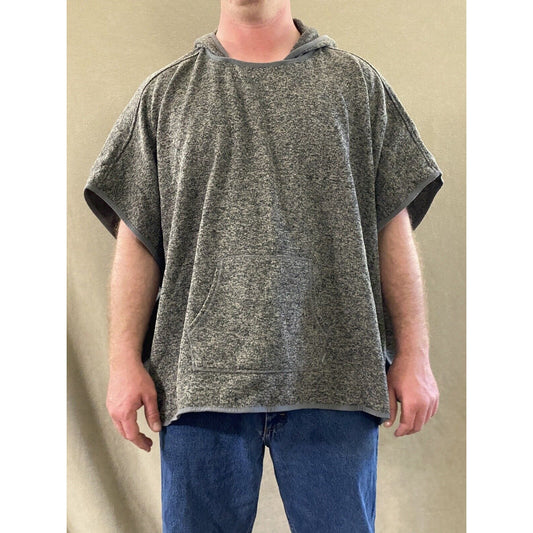 Eddie Bauer Women's Medium/Large Gray Polyester Radiator Fleece Poncho