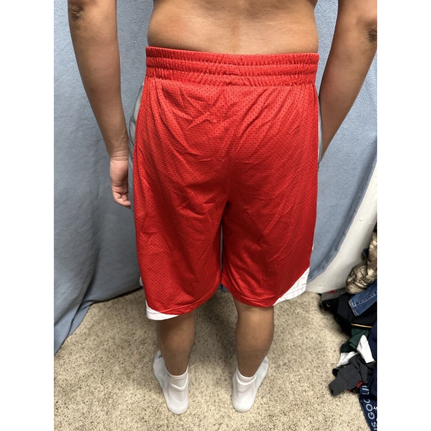 Men’s Red Ohio State Large Colosseum Athletic Shorts With Pockets