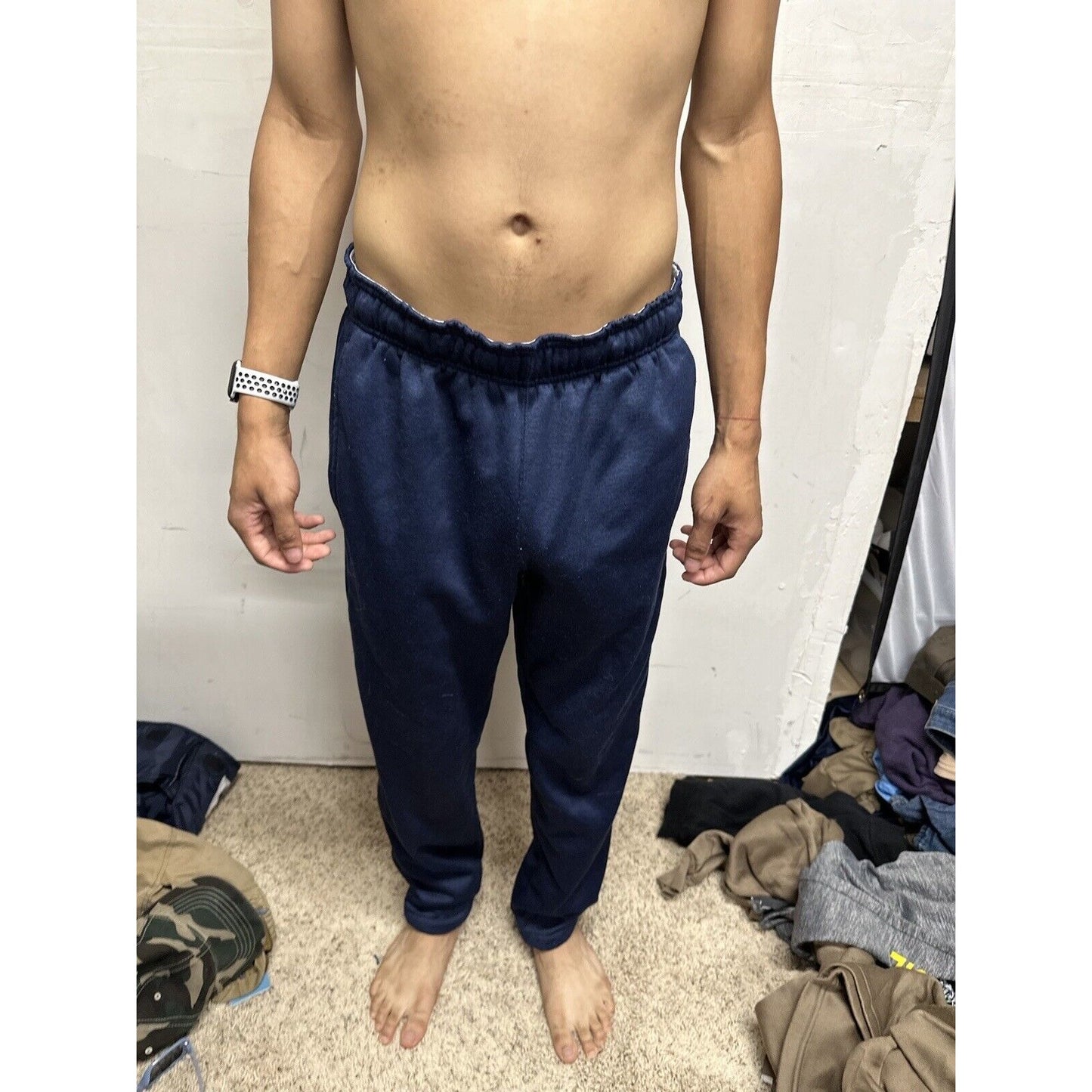 Men’s AND1 Dark Blue Medium Sweat Pants Polyester