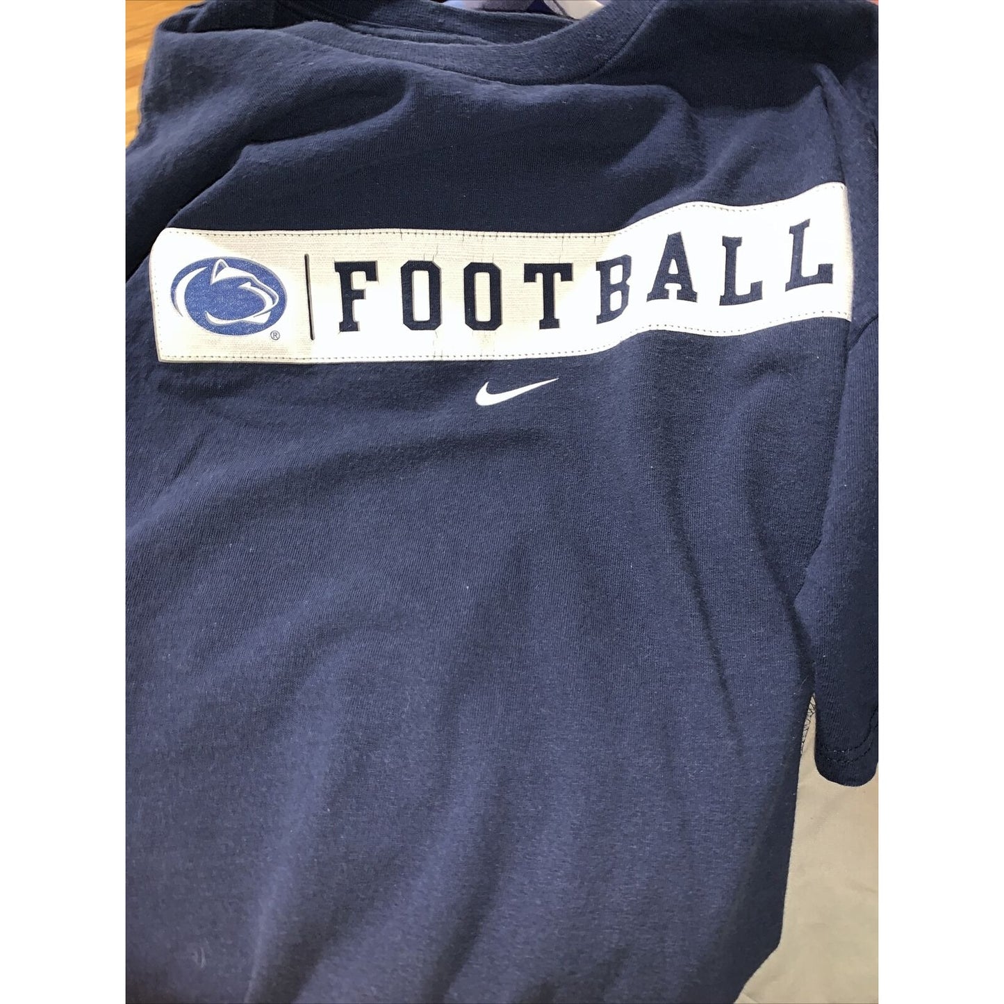 Nike Men’s Penn State PSU Football Shirt Tshirt Size Medium Blue