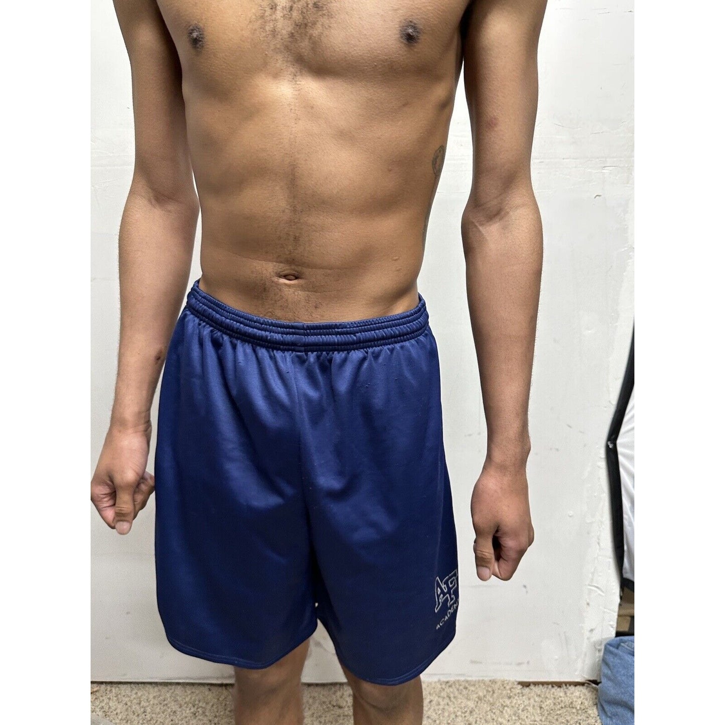 Men’s blue medium athletic usafa Air Force academy cadet shorts