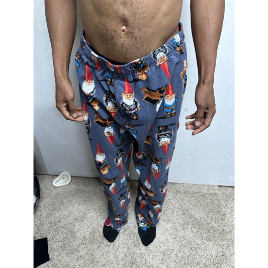 Men’s Large Gnome Wheelbarrow Lounge Pants Sleepwear