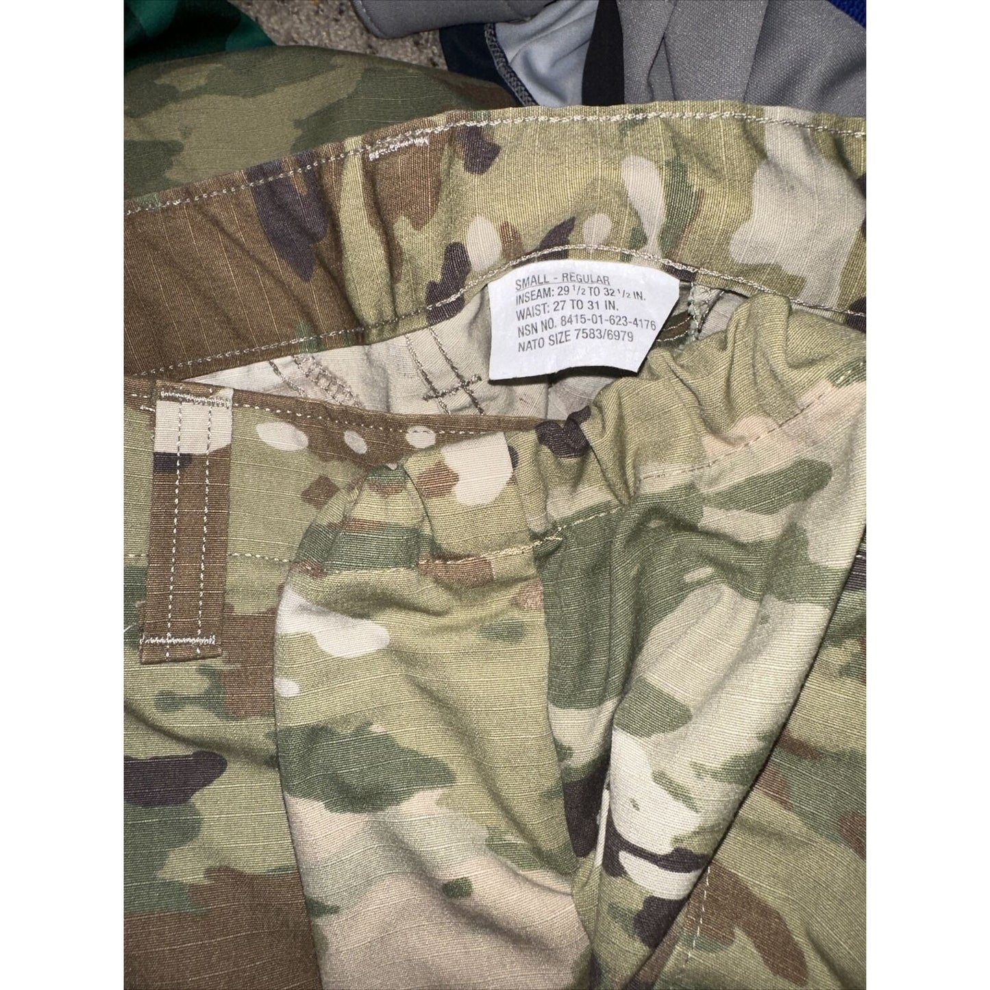 Men’s Ocp Army Uniform Bottoms Elastic Leg Opening Small Regular