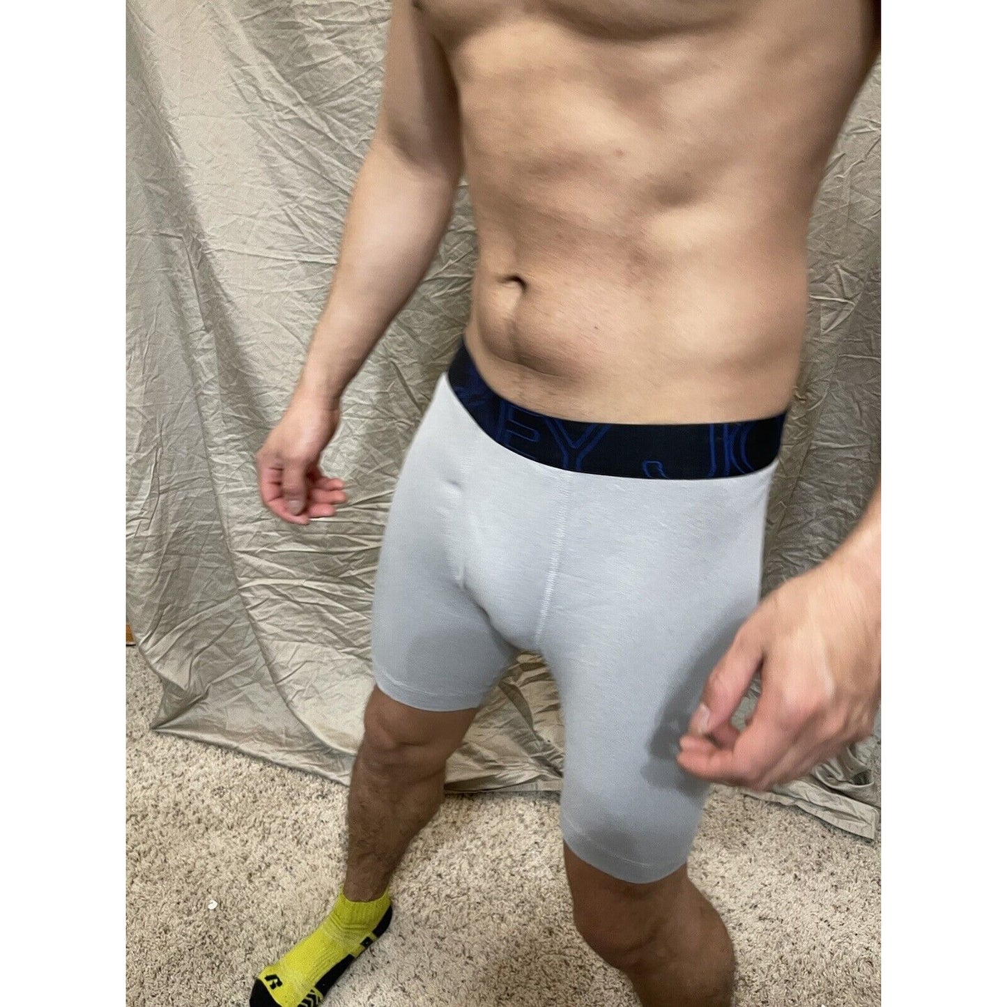 men's gray jockey boxer briefe medium Active blend
