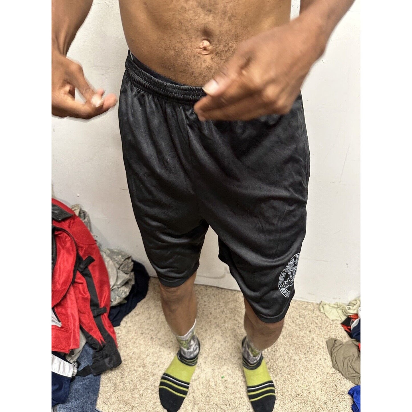 Men’s Black A4 Medium Shorts Vista Ridge High School AFJROTC