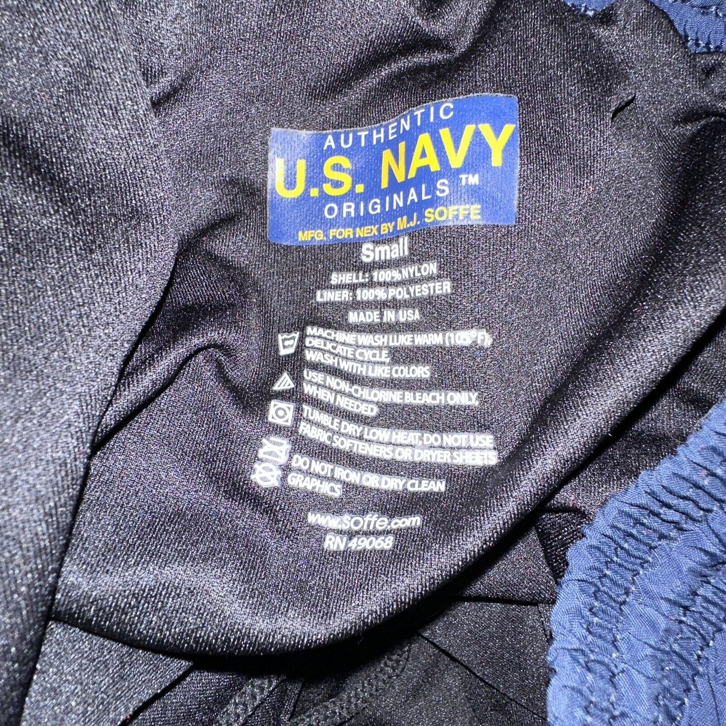 men’s us navy soffe small pt shorts