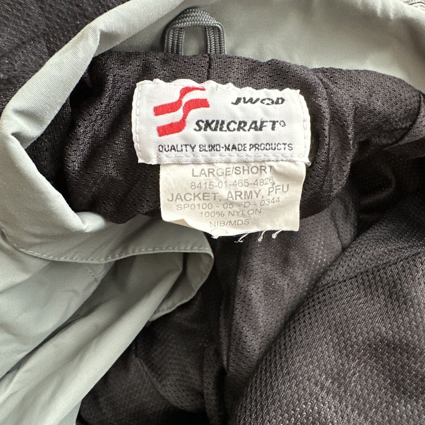 Men’s Army Jacket PFU Gray Uniform Large Short