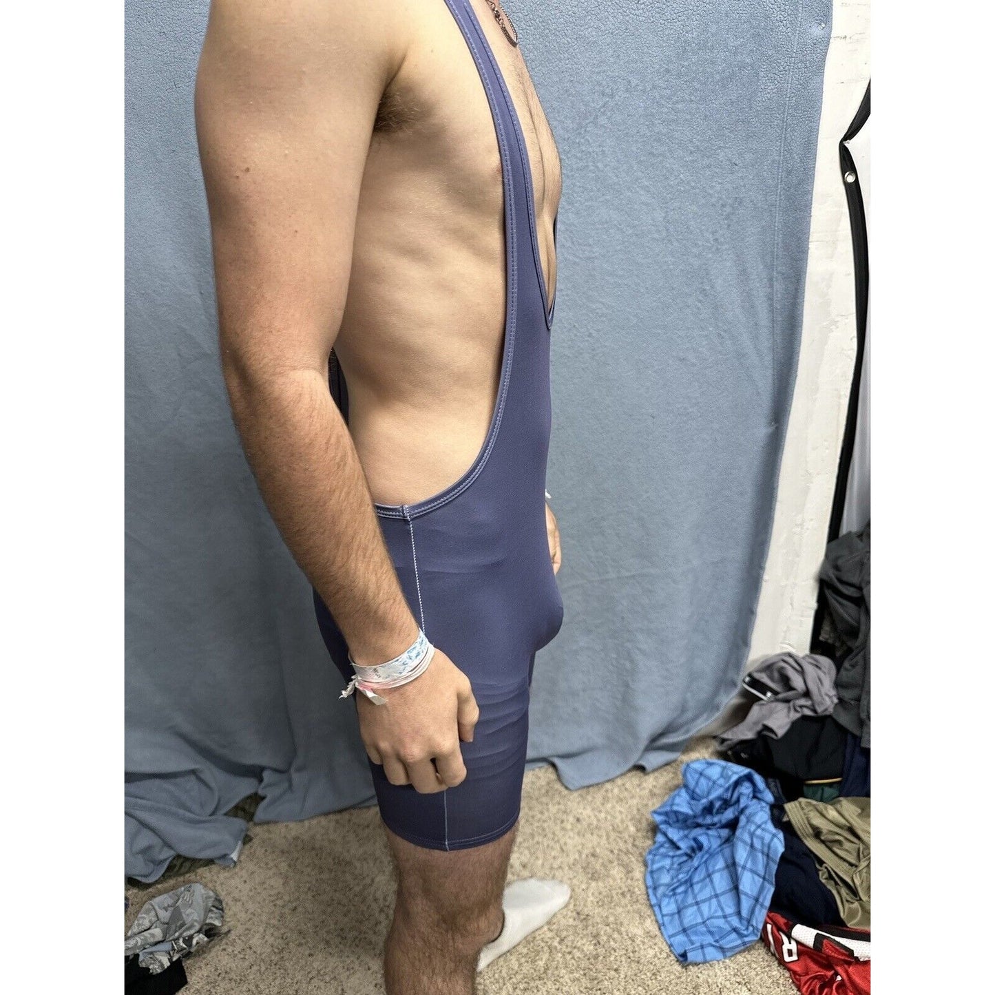 Men’s Tauwell Athletics Gray Wrestling Singlet