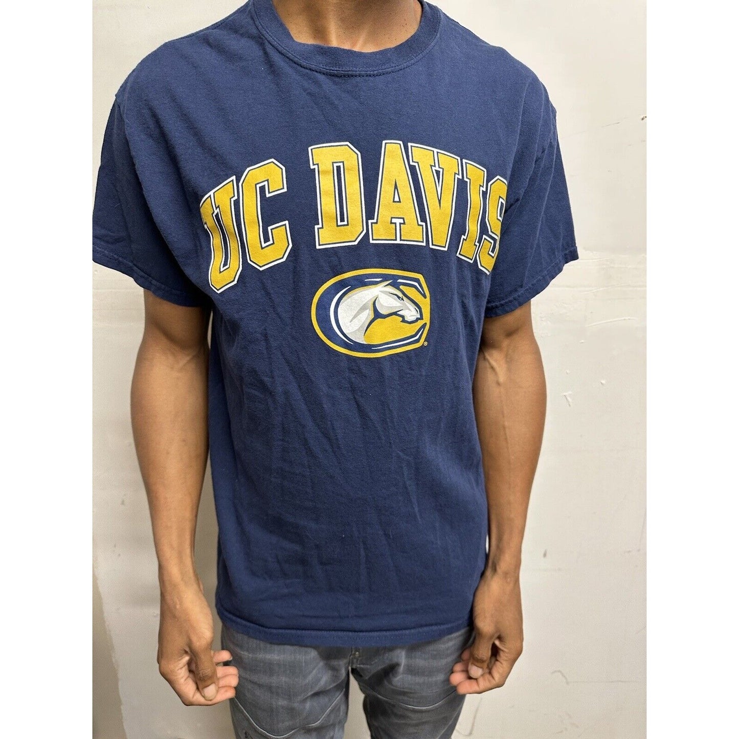 Men‘s Dark Blue Fantastics Large UC Davis University Of California Tshirt