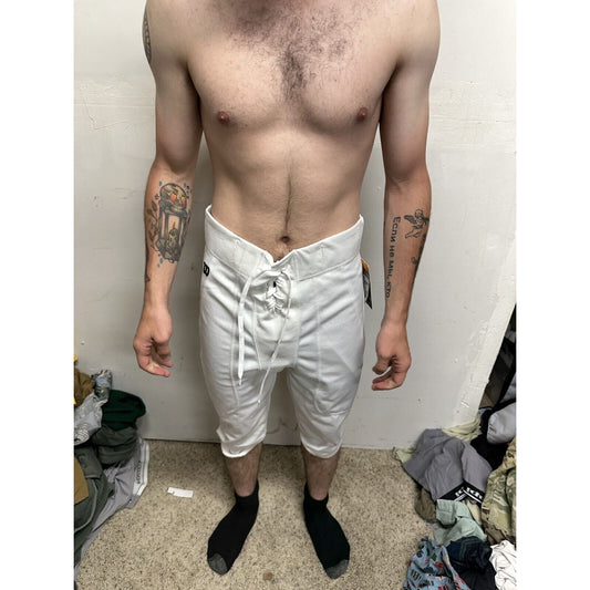 Men’s White Wilson Football Pants Large