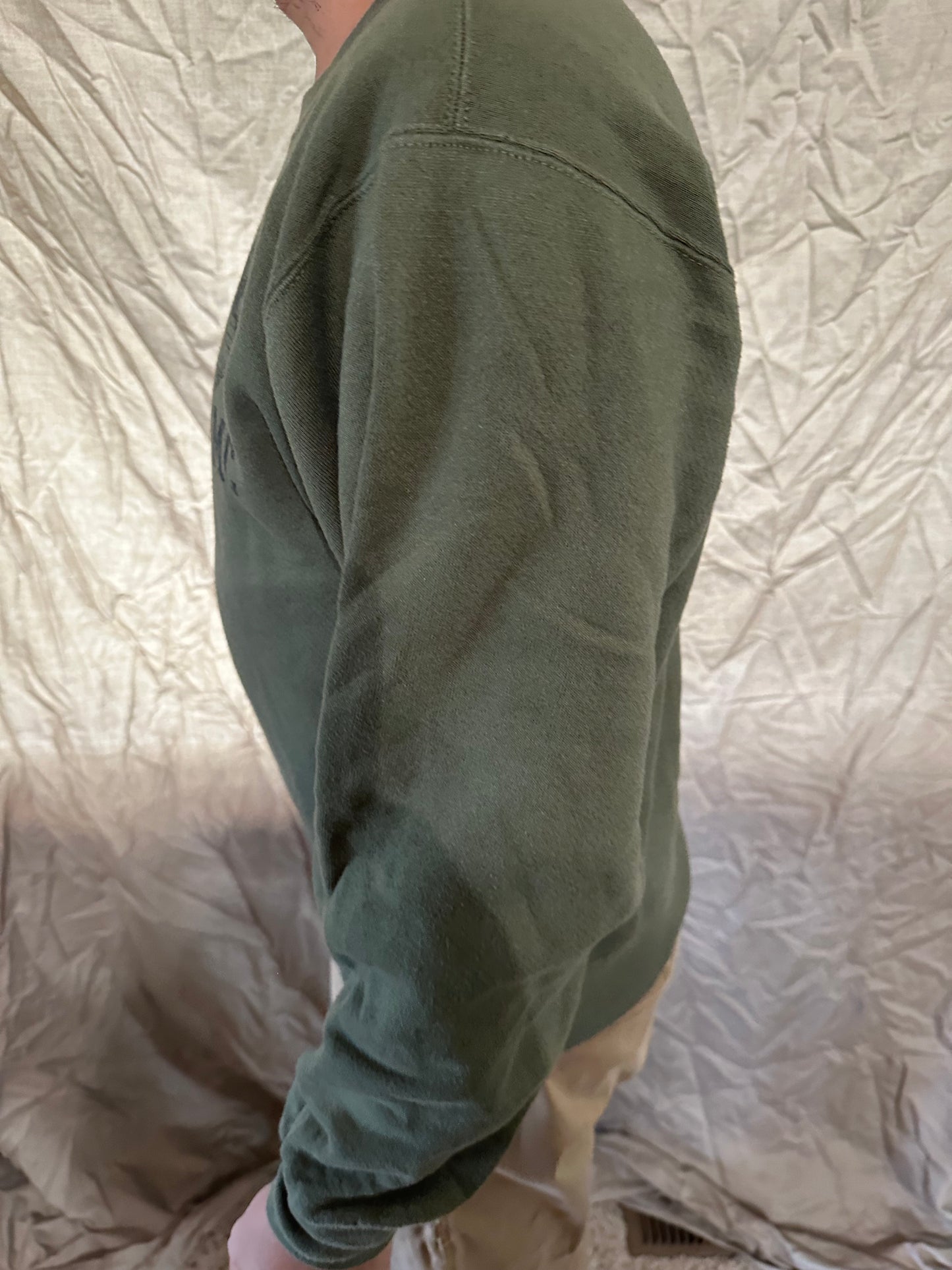 Men’s soffe size small Usmc marine corps pullover athletic sweater darker green