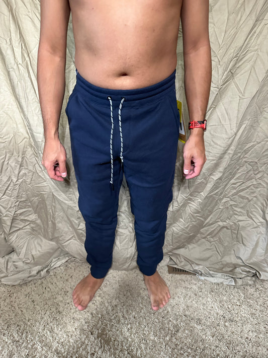 Men’s small navy blue weatherproof vintage rimrock jogger fleece lined sweat pants new with tags