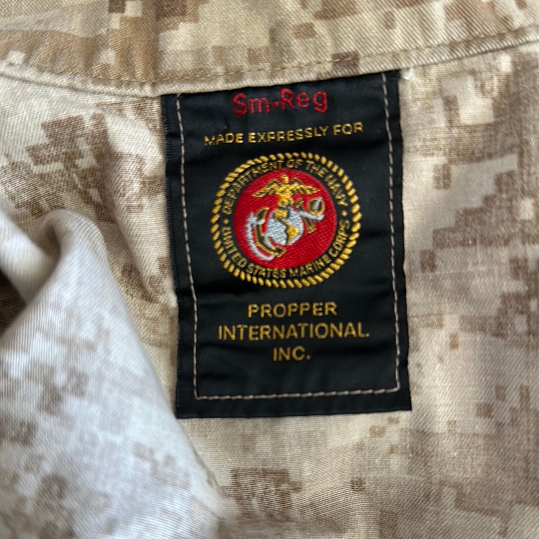 Men’s desert marpat usmc marine corps small regular blouse top