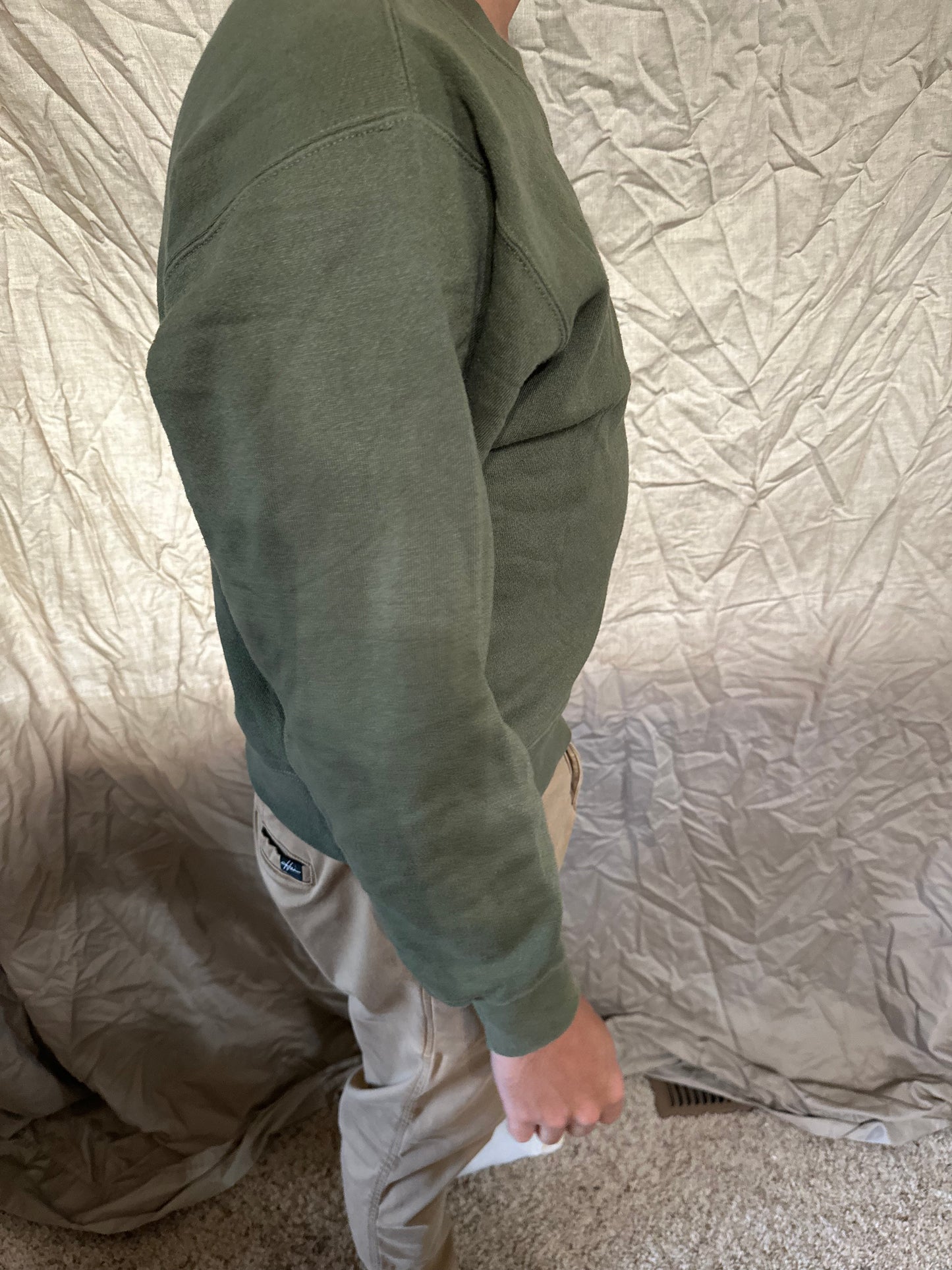 Men’s soffe size small Usmc marine corps pullover athletic sweater darker green
