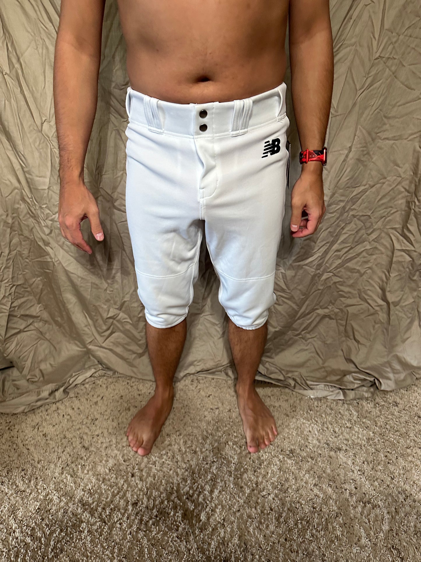 Youth boys large white new balance baseball pants new with tags