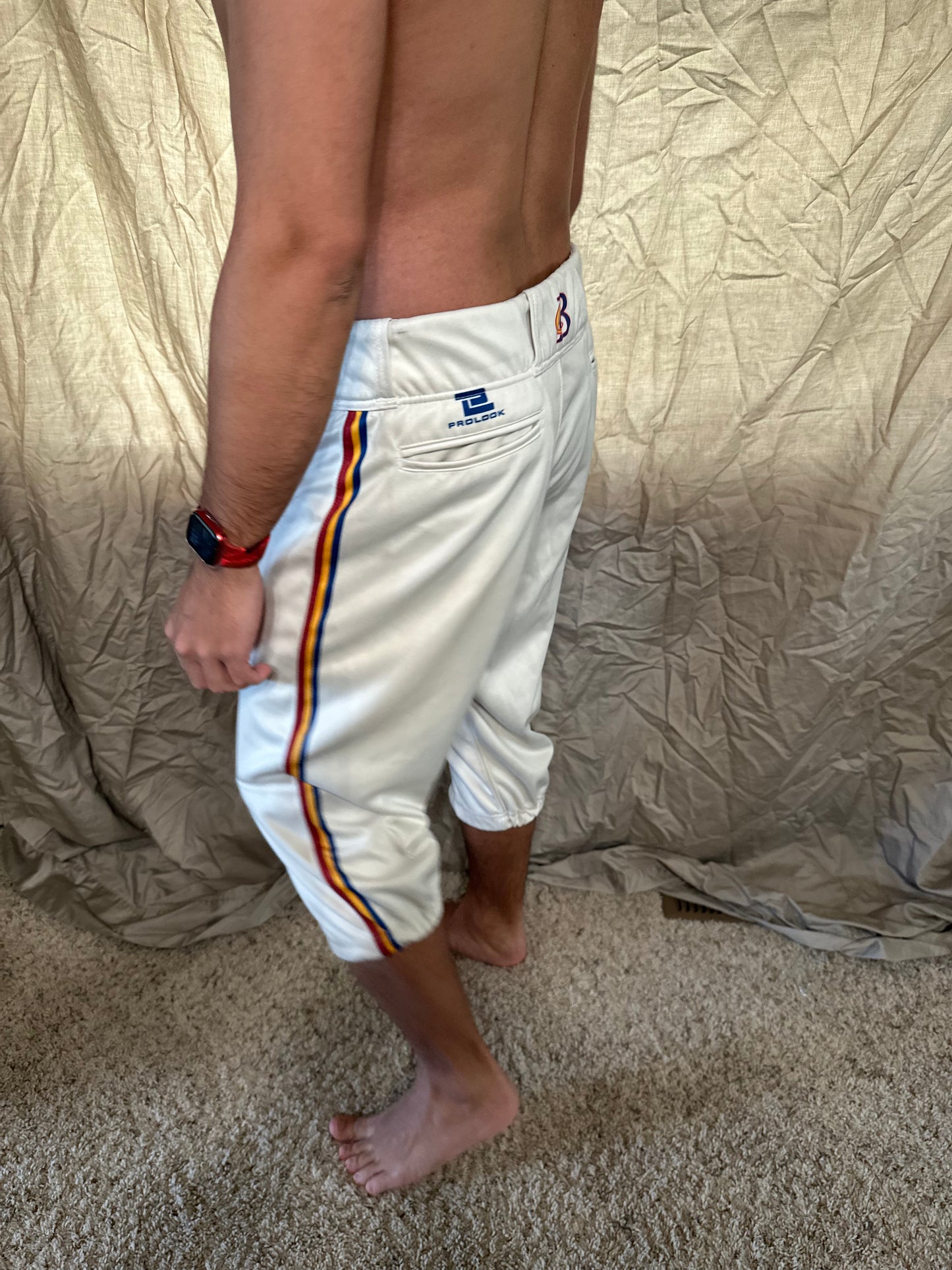 Men’s prolook size 34 white baseball pants
