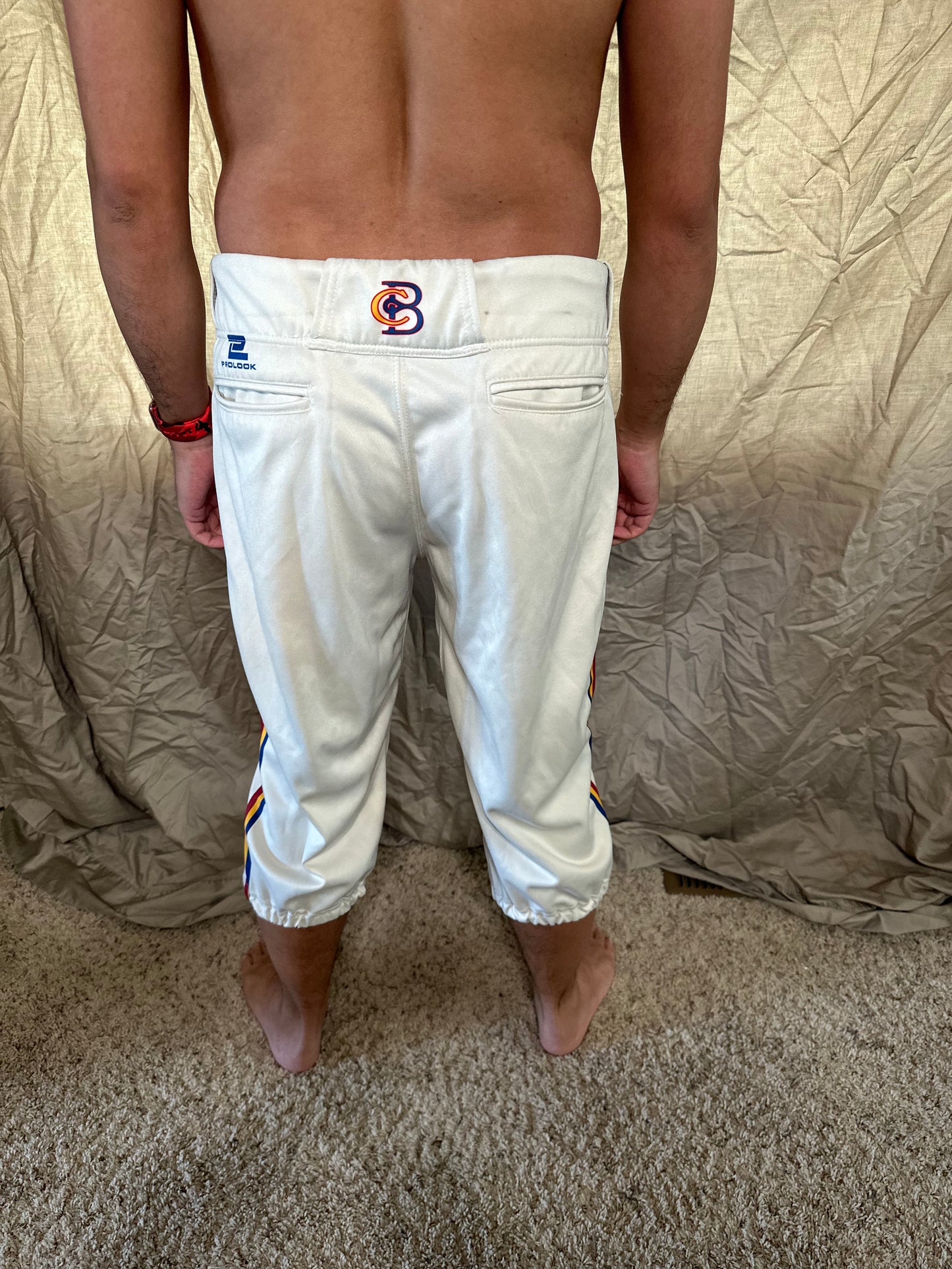 Men’s prolook size 34 white baseball pants