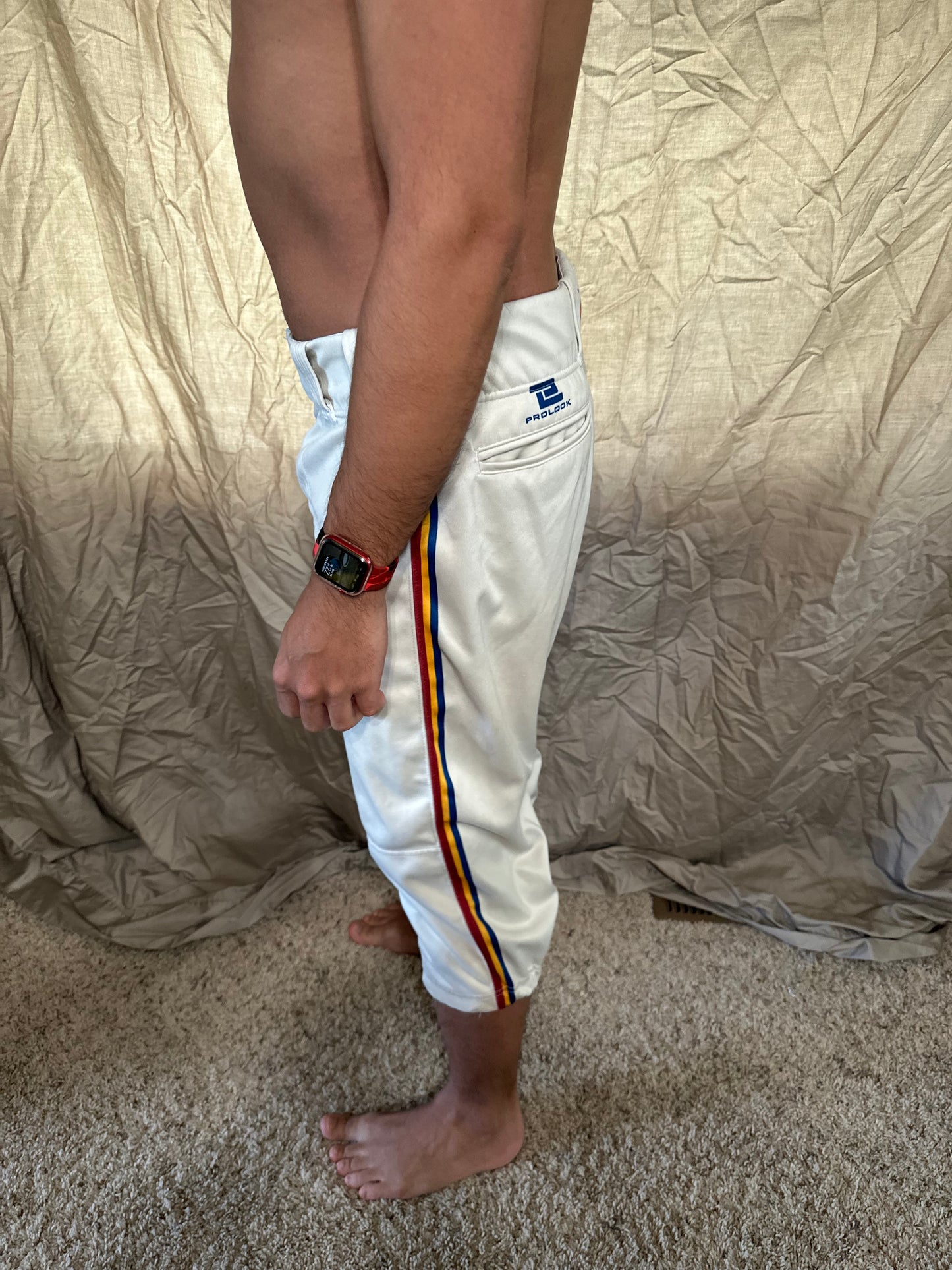 Men’s prolook size 34 white baseball pants