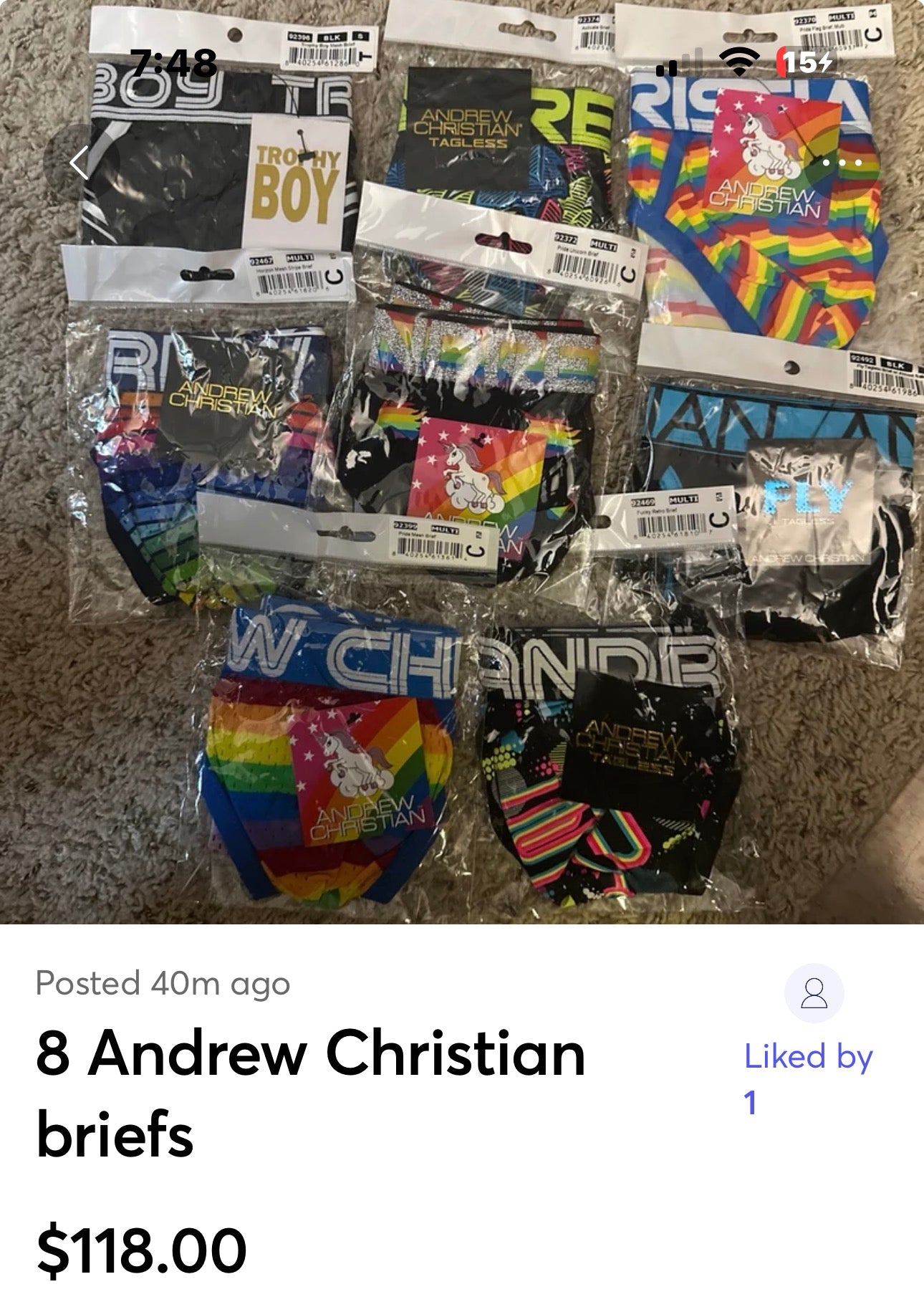 8 Andrew Christian briefs