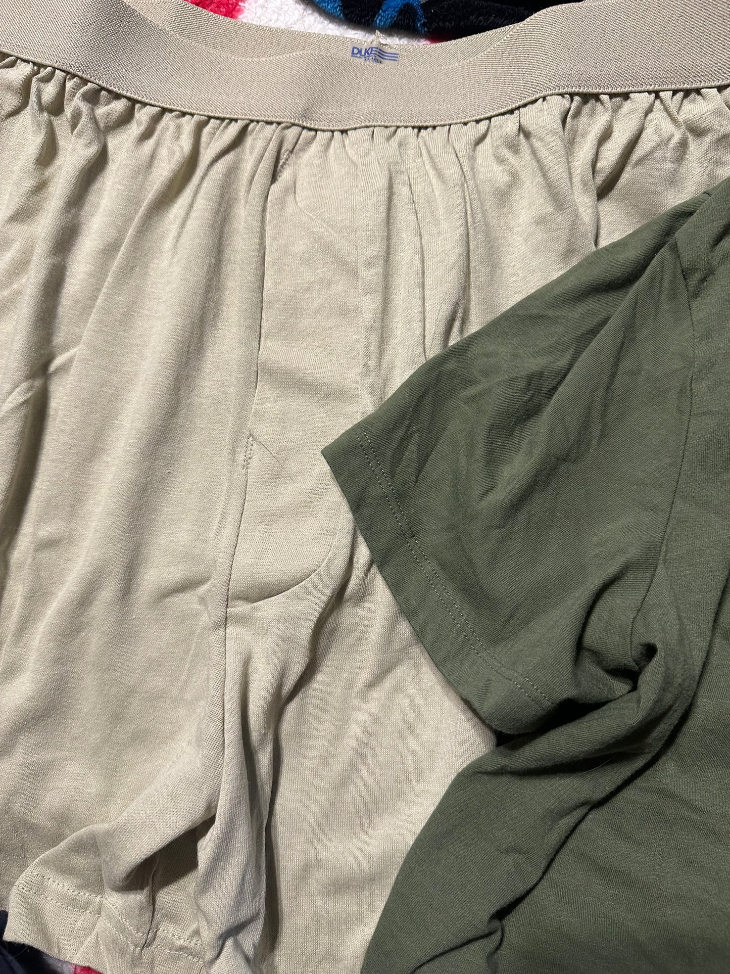 Xl issued army boxers and xl green shirt